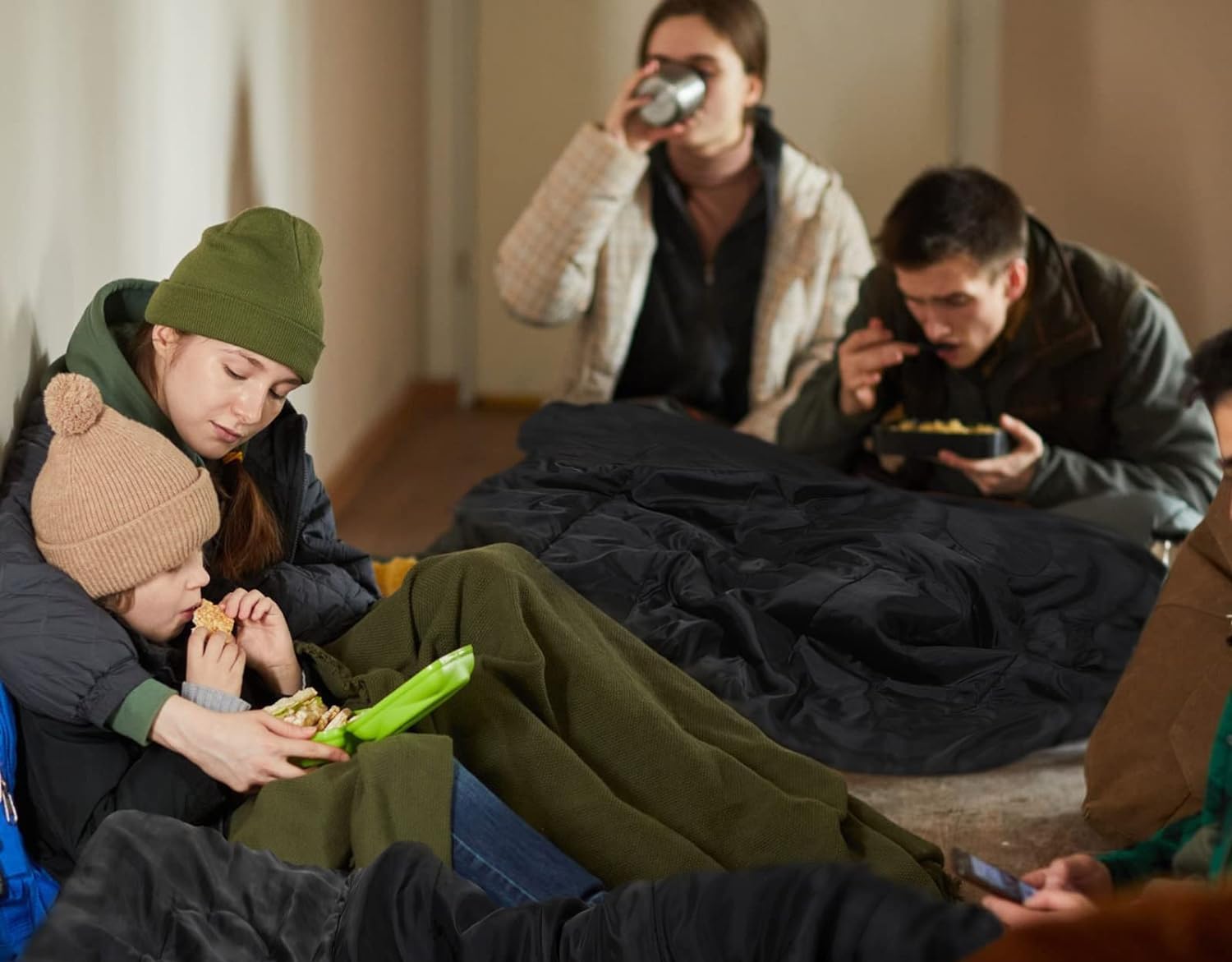 turistický spací pytel a přikrývka 2 v 1